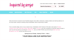 Desktop Screenshot of inspiredbyscript.co.uk